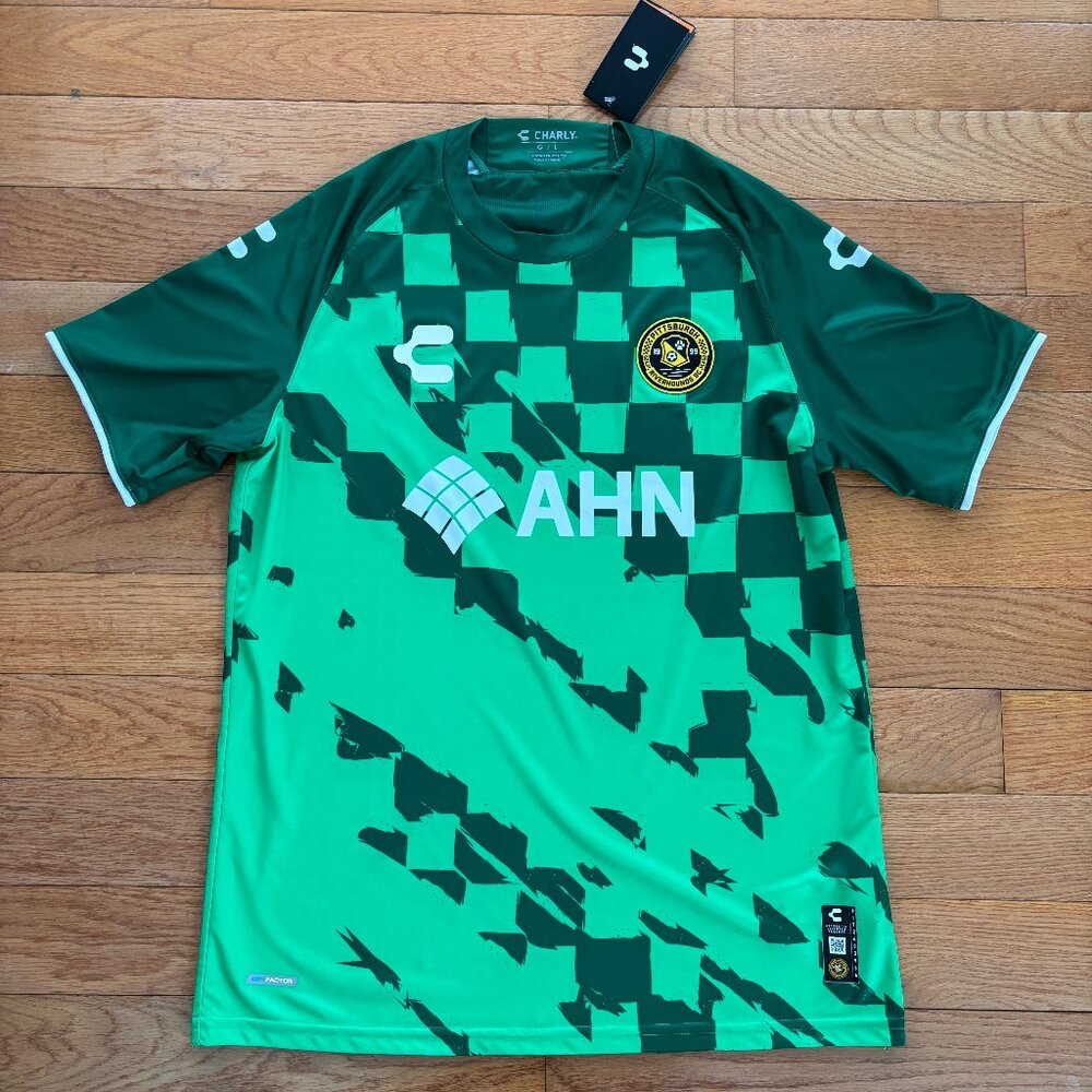 NEW Pittsburgh Riverhounds Jersey Mens L Charly SC Goalkeeper Authentic 2024‎